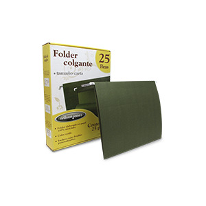 FOLDER COLGANTE ACCO WILSON JONES P3636 VERDE MILITAR TAMAÑO CARTA