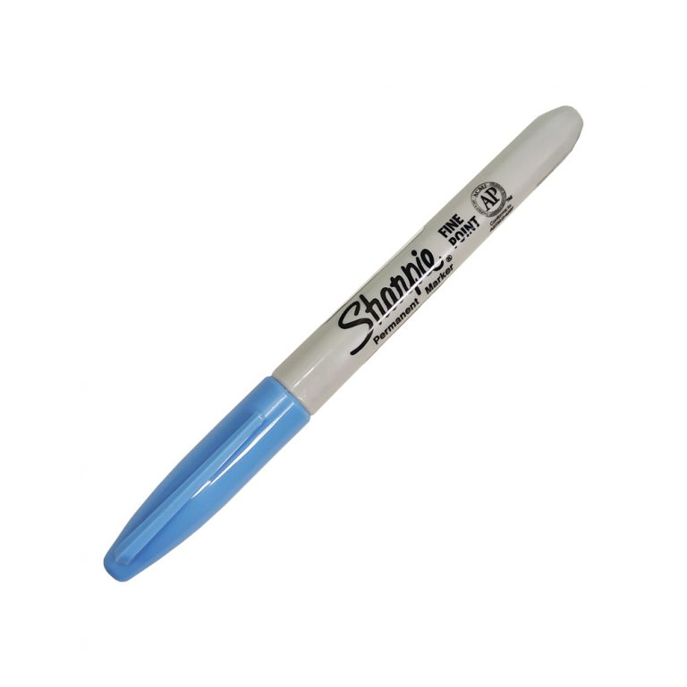 Marcador Permanente Sharpie Fine Azul Marino Punto Fino Thoro