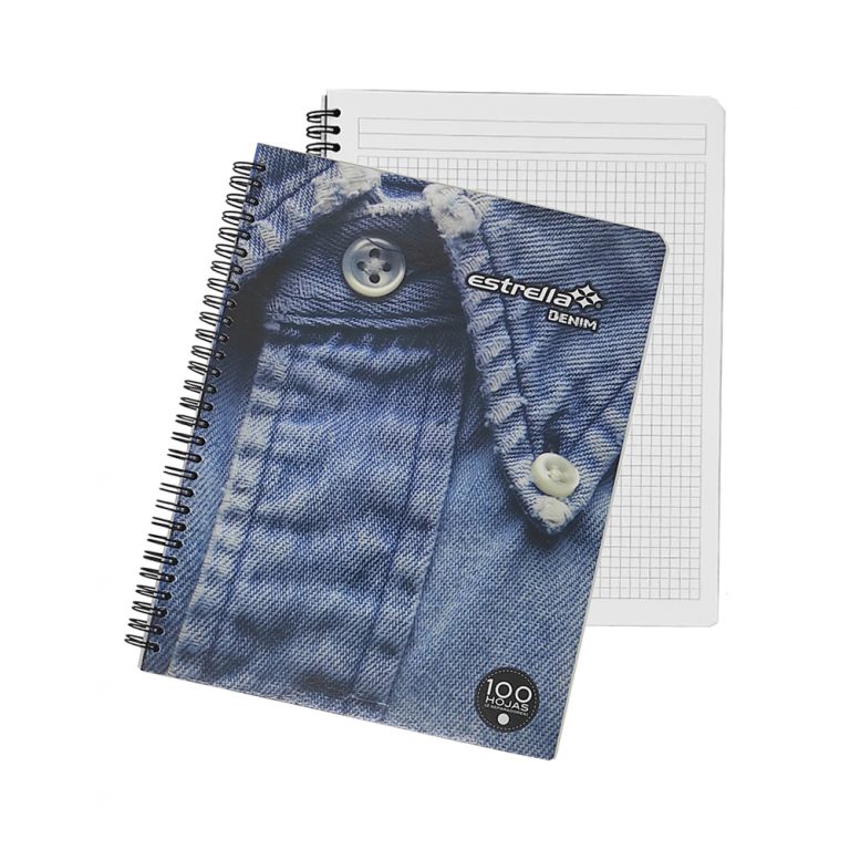 Cuaderno Profesional Estrella Denim Cuadro Milimetros Doble