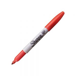 ROTULADOR SHARPIE PERMANENTE PUNTA FINA ROJO