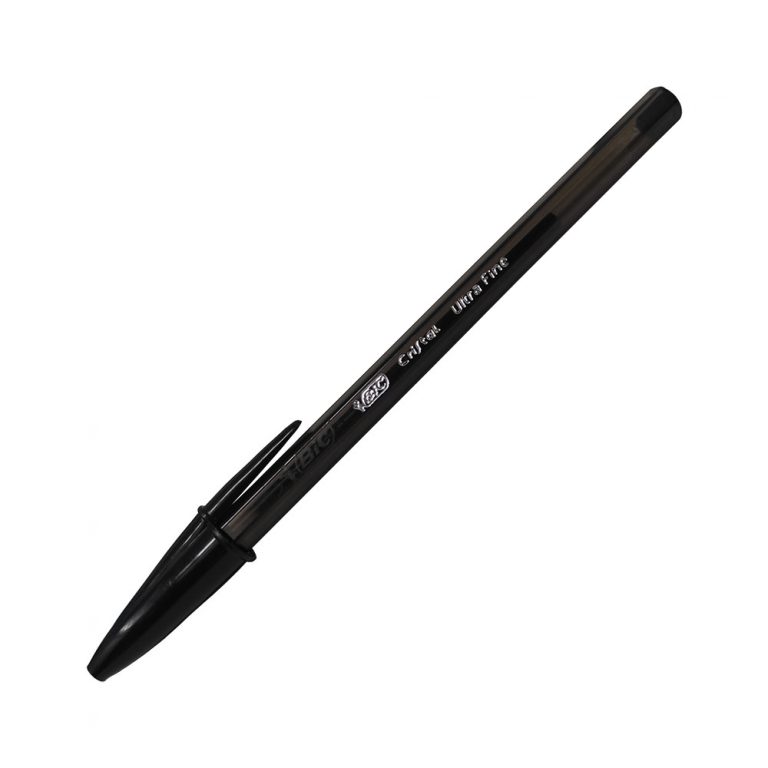 Boligrafo Bic Cristal Negro Punta Ultra Fina Milimetro Thoro