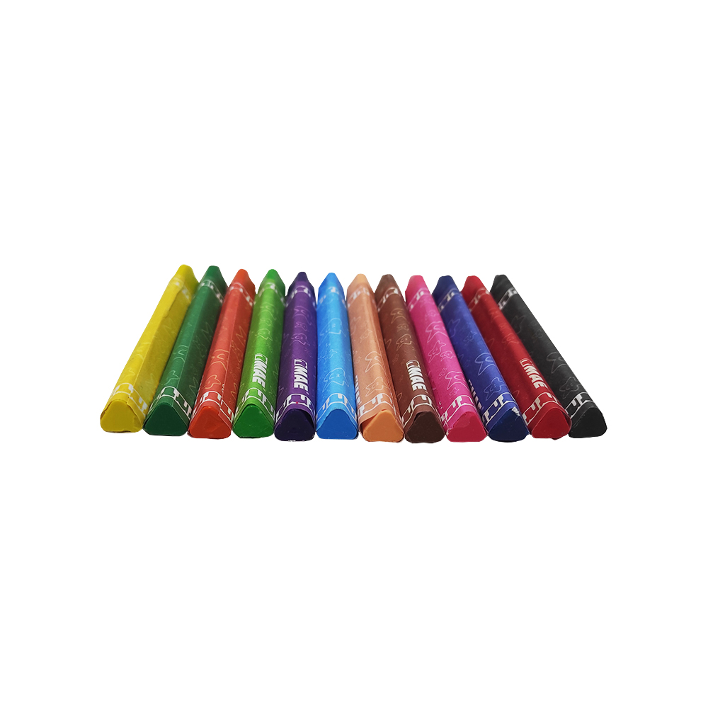 Conjunto 6 Piezas Crayón Construcción Individual 12 Colores - Temu