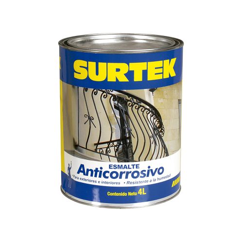 ESMALTE ANTICORROSIVO SURTEK SP30399 NEGRO 4 LITROS