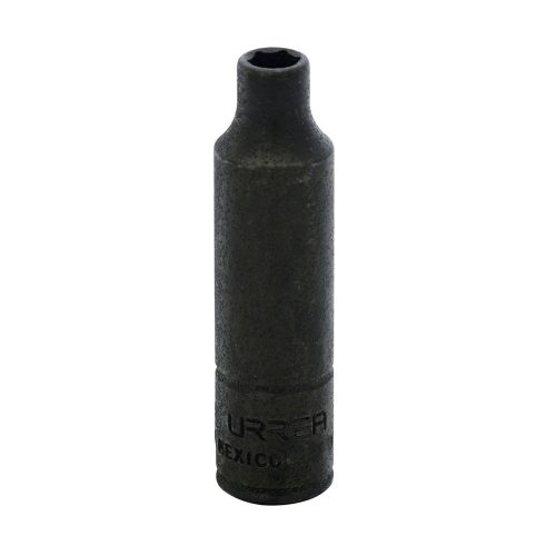 DADO DE IMPACTO URREA 6506HM LARGO MÉTRICO CUADRO DE 1/4'' 6 PUNTAS 6 MILIMETROS