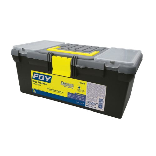 CAJA PORTAHERRAMIENTAS PLASTICA FOY 143201 CON ORGANIZADORA 16''