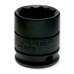 DADO DE IMPACTO URREA 7228 EN PULGADAS CUADRO DE 3/8'', 12 PUNTAS, 7/8''