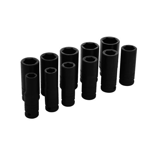 JUEGO DE 11 DADOS DE IMPACTO URREA 73112 LARGOS EN PULGADAS 1/2''