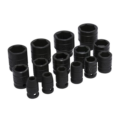 JUEGO DE 15 DADOS DE IMPACTO URREA 74104 EN PULGADAS 1/2''