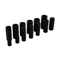 JUEGO DE 13 DADOS DE IMPACTO URREA 74103 LARGOS EN PULGADAS 1/2''