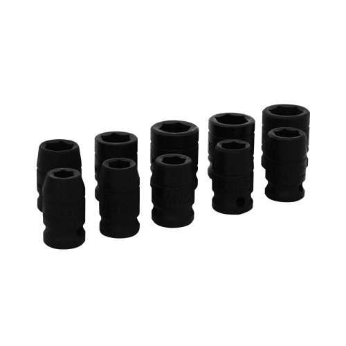 JUEGO DE 10 DADOS URREA 74202M DE IMPACTO MÉTRICOS 1/2''