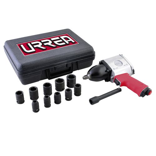 JUEGO PISTOLA NEUMATICA URREA UP734HKM 1/2'' 13 PIEZAS METRICO