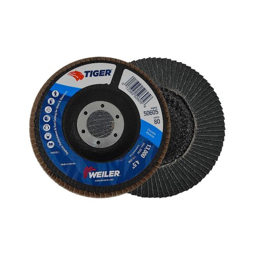 DISCO LAMINADO WEILER TIGER 50605M TIPO 29 ZIRCONIA GRANO 80 7/8''X4-1/2'' - Image 3
