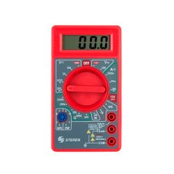 MULTIMETRO DIGITAL STEREN MUL-005 ROJO BASICO