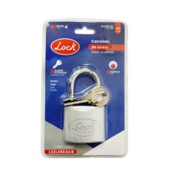 CANDADO DE ACERO LARGO LOCK L22L45EACB LLAVE ESTANDAR 45 MILIMETROS