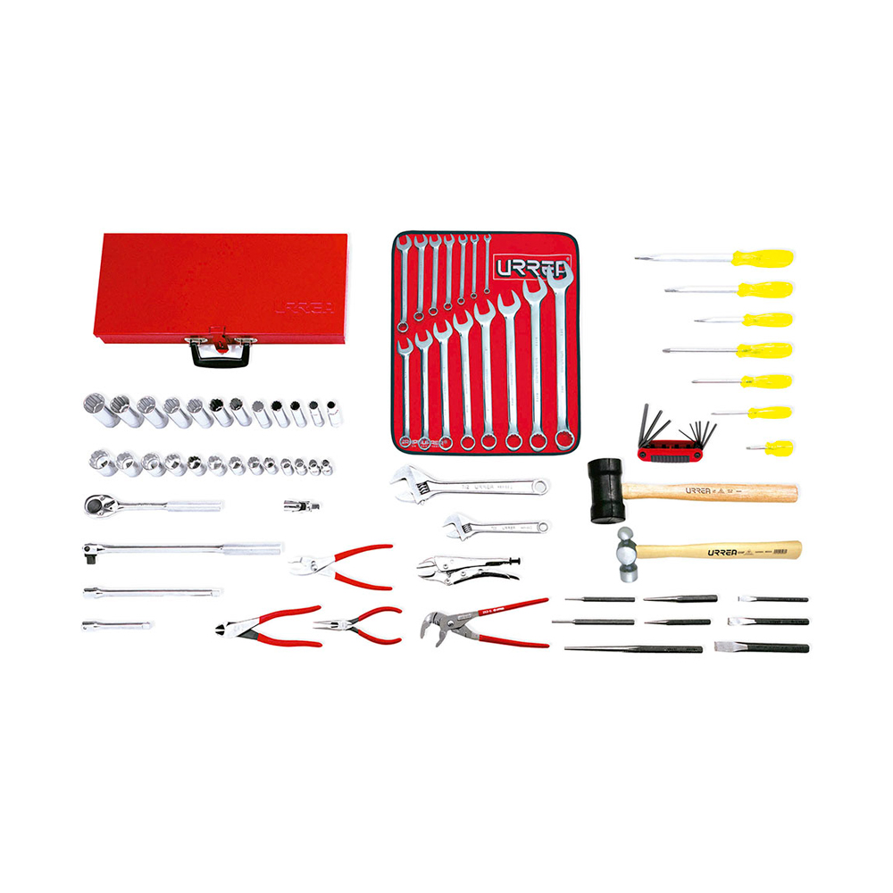JUEGO BASICO DE HERRAMIENTAS URREA 99300 CON 71 PIEZAS
