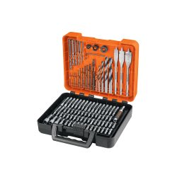 JUEGO DE 100 BROCAS Y PUNTAS EN ESTUCHE PLASTICO TRUPER JBPUN-100