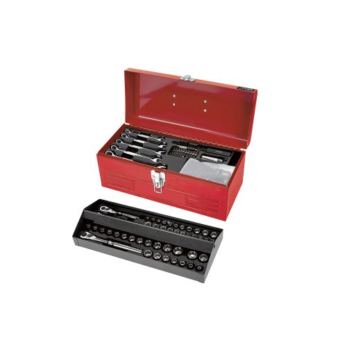 JUEGO DE DADOS Y ACCESORIOS URREA JCM02 CAJA METALICA CON 130 PIEZAS