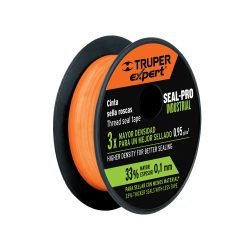CINTA SELLA ROSCAS INDUSTRIAL TRUPER EXPERT CTF-1/2X7X COLOR NARANJA LARGO 7 M X 1/2 '' ANCHO