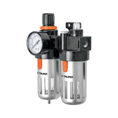 FILTRO Y REGULADOR DE AIRE CON MODULO DE LUBRICACION TRUPER UNI-LL-1/4