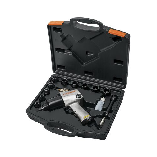 KIT DE LLAVE DE IMPACTO IND. CON ESTUCHE PLASTICO TRUPER TPN-734H-2K  1/2''