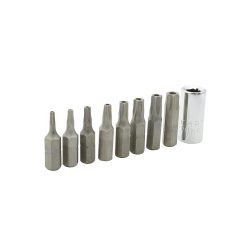 JUEGO DE PUNTAS SURTEK TORX PFT9 PAQUETE CON 9 PIEZAS INTERCAMBIABLES
