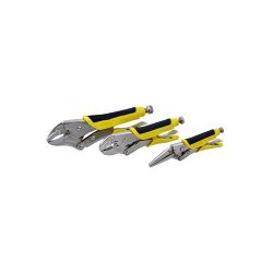 JUEGO DE PINZAS DE PRESION SURTEK 115085 PAQUETE CON 3 PIEZAS BIMATERIALES