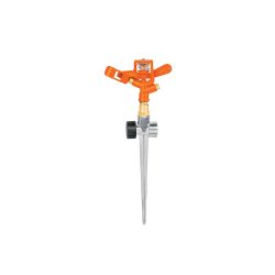 ASPERSOR METALICO DE ESTACA CON CONEXION DE LATON TRUPER DOS-11X