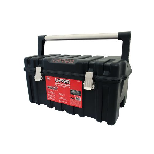 CAJA PORTAHERRAMIENTAS PLÁSTICA URREA CPU20A CON BROCHES METÁLICOS Y CHAROLA 21''