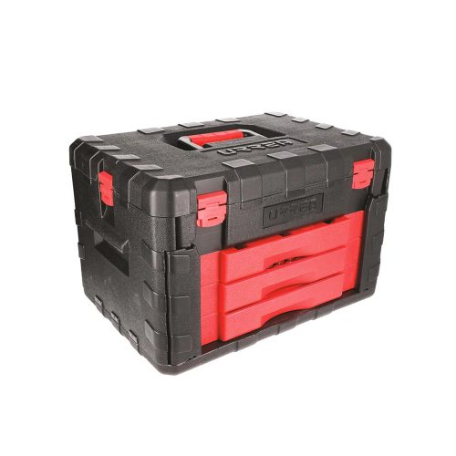 JUEGO COMBINADO DE HERRAMIENTA URREA JCB01 CON CAJA PLASTICA DE 3 GAVETAS 450 PIEZAS - Image 3