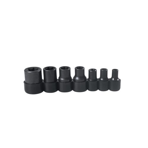 JUEGO DE DADOS URREA 4752E CON 7 PIEZAS TORX HEMBRA
