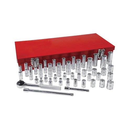 JUEGO DE DADOS Y ACCESORIOS URREA 4700A CON 44 PIEZAS 1/4''