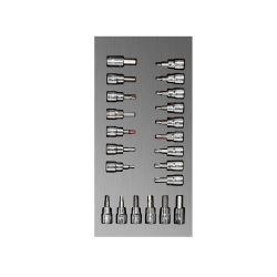 JUEGO DE DADOS URREA CH108L VARIAS PUNTAS CON 22 PIEZAS CUADRO DE 3/8"