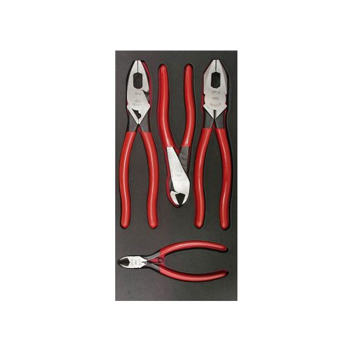 JUEGO DE PINZAS DE ELECTRICISTA URREA CH126 CON 4 PIEZAS