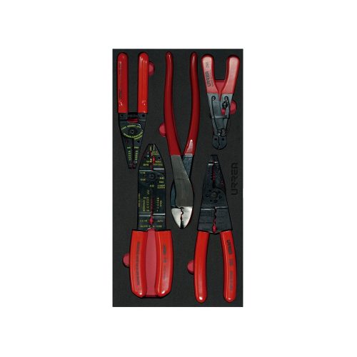 JUEGO DE PINZAS PELACABLES URREA CH130 CON 5 PIEZAS