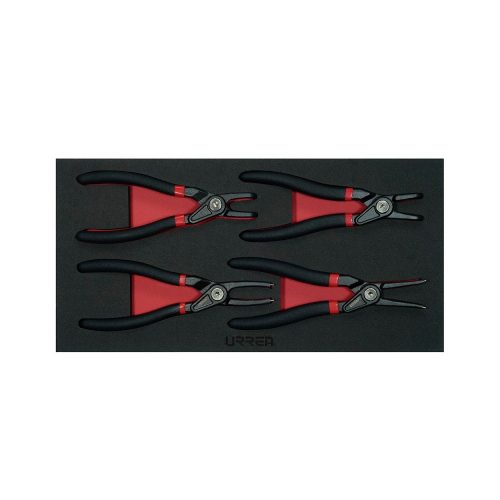 JUEGO DE PINZAS PARA ANILLOS DE RETENCION URREA CH131 CON 4 PIEZAS