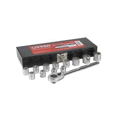JUEGO DE DADOS URREA 5200LPM CON 13 PIEZAS METRICOS DE 3/8''