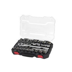 JUEGO DE DADOS Y ACCESORIOS URREA 5401CD CON 30 PIEZAS DE 1/2''