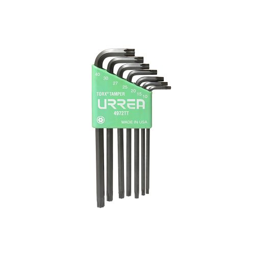 JUEGO DE LLAVES ALLEN HEXAGONALES L URREA 4972TT CON 7 PIEZAS TORX TAMPER PROOF