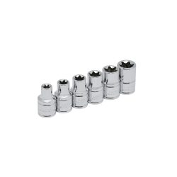 JUEGO DE DADOS URREA 5400TX CON 6 PIEZAS TORX HEMBRA 1/2''