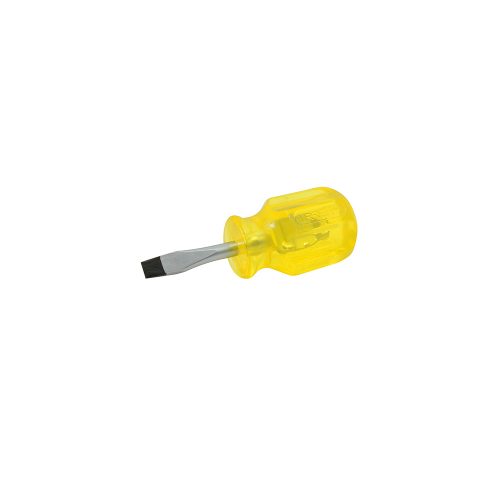 DESTORNILLADOR URREA 9652 AMBAR BARRA REDONDA PUNTA PLANA 1/4'' X 1-1/2''