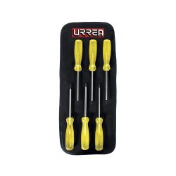 JUEGO DE DESTORNILLADORES URREA 93W CON 6 PIEZAS AMBAR PUNTA TORX