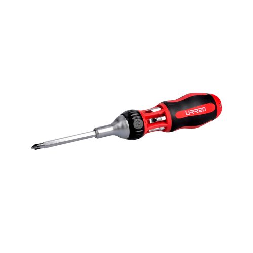 DESTORNILLADOR URREA 9308L PUNTAS LARGAS INTERCAMBIABLES MATRACA 7 EN 1