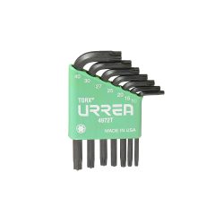 JUEGO DE LLAVES ALLEN HEXAGONALES L URREA 4972T CON 7 PIEZAS TORX