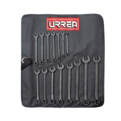 JUEGO DE LLAVES COMBINADAS URREA 1200FB CON 15 PIEZAS BLACK DE 12 PUNTAS