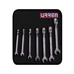 JUEGO DE LLAVES FLEXIBLES URREA 1270HF CON 7 PIEZAS EN PULGADAS