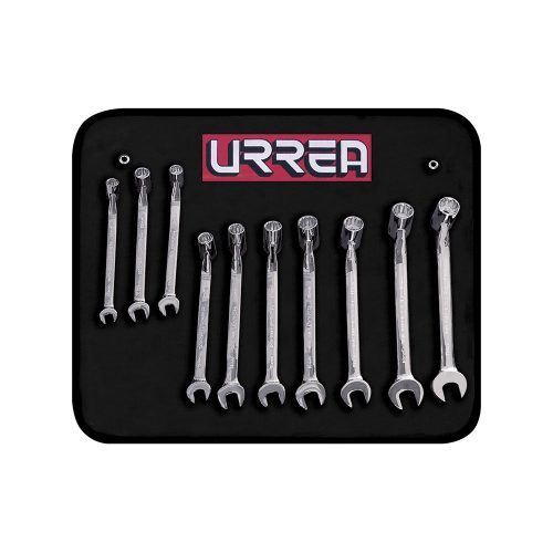 JUEGO DE LLAVES FLEXIBLES URREA 1270HMF CON 10 PIEZAS METRICAS