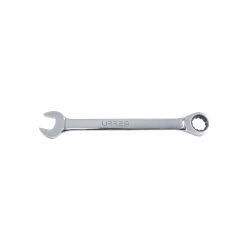 LLAVE COMBINADA URREA 1244CM PULIDO ESPEJO DE MATRACA EN PULGADAS CON 12 PUNTAS DE 1-3/8''