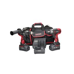 JUEGO DE ROTOMARTILLO Y PISTOLA DE IMPACTO URREA JPI02 CON 3 PIEZAS 20 VOLTS