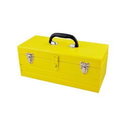 CAJA PORTAHERRAMIENTAS METÁLICA SURTEK CM20 AMARILLA 19'' X 7'' X 6''
