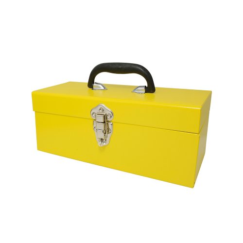 CAJA PORTAHERRAMIENTAS METÁLICA SURTEK TB12 AMARILLA 19'' X 6'' X 6''